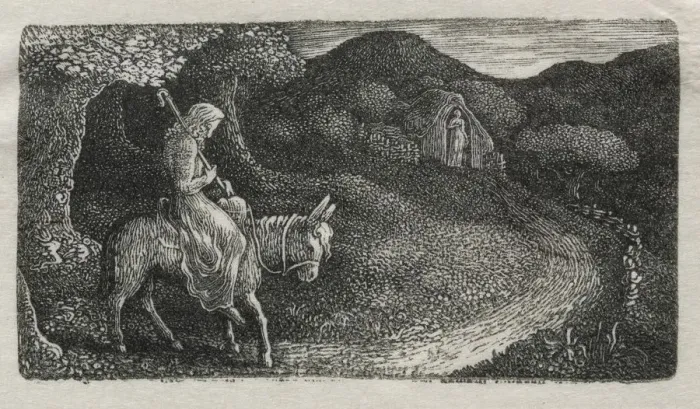 Framed Print : The Return Home, 1829. Creator: Edward Calvert (British, 1799-1883) Framed Print : The Return Home, 1829. Creator: Edward Calvert (British, 1799-1883)