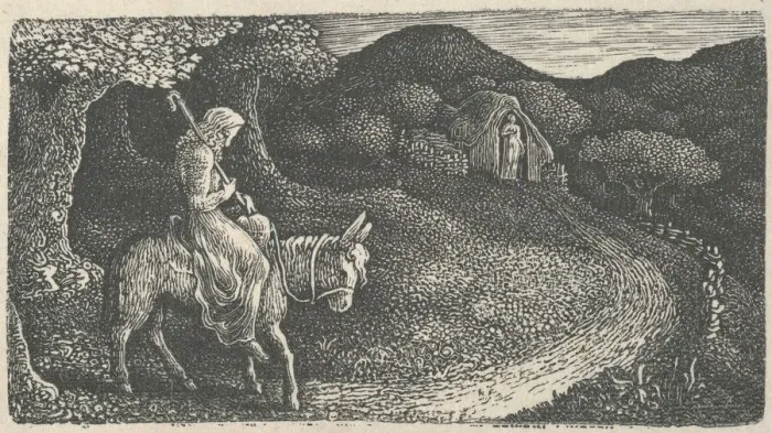 Framed Print : The Return Home, 1830. Creator: Edward Calvert Framed Print : The Return Home, 1830. Creator: Edward Calvert