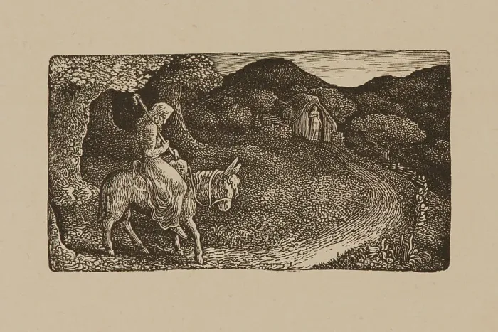 Framed Print : The Return Home, 1830. Creator: Edward Calvert Framed Print : The Return Home, 1830. Creator: Edward Calvert