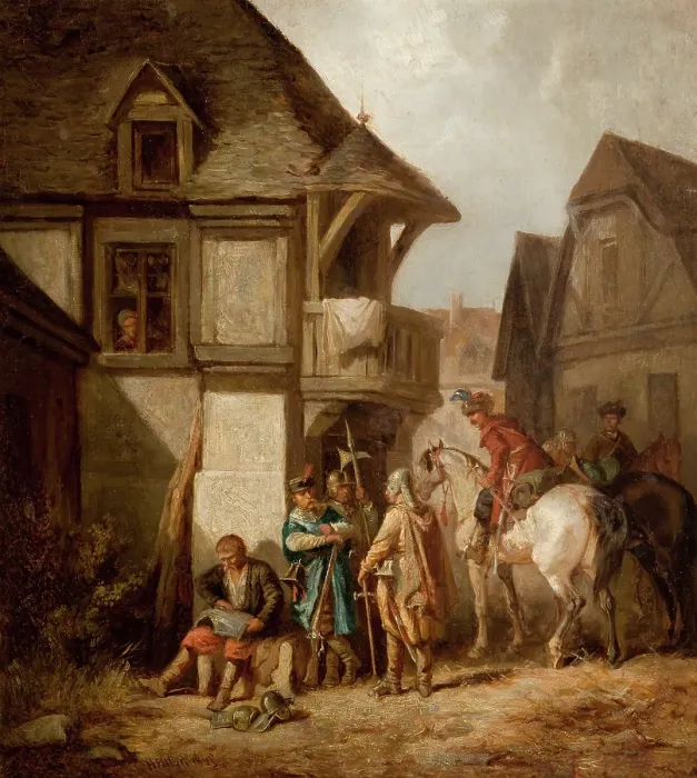 Framed Print : Return of the Lisowczycy, 1868. Creator: Henryk Pillati Framed Print : Return of the Lisowczycy, 1868. Creator: Henryk Pillati