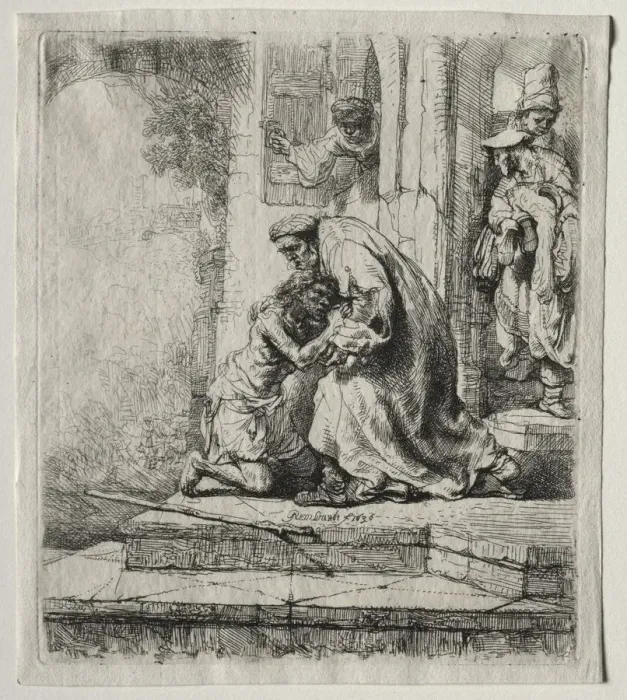 Framed Print : Return of the Prodigal Son, 1636. Creator: Rembrandt van Rijn (Dutch, 1606-1669) Framed Print : Return of the Prodigal Son, 1636. Creator: Rembrandt van Rijn (Dutch, 1606-1669)
