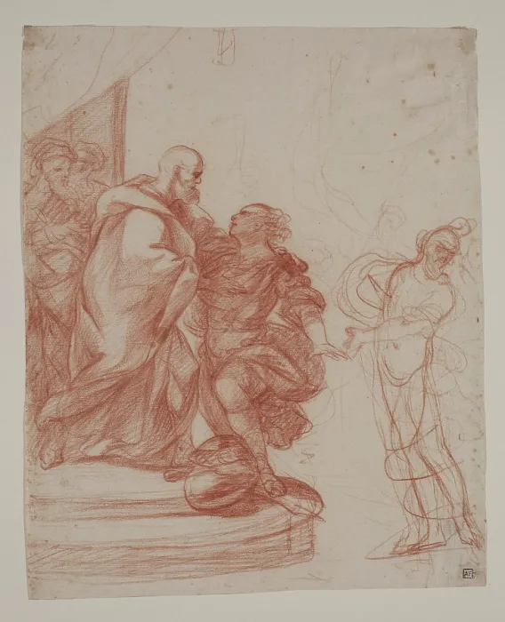 Framed Print : The Return of the Prodigal Son, between 1650 and 1700. Creator: Guillaume Courtois Framed Print : The Return of the Prodigal Son, between 1650 and 1700. Creator: Guillaume Courtois