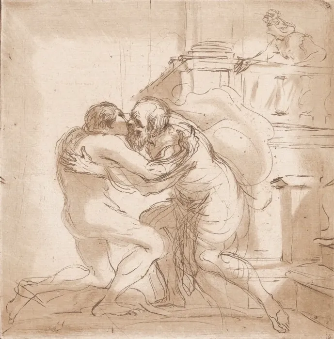 Framed Print : The Return of the Prodigal Son, 1764-98. Creator: Vincenzio Vangelisti Framed Print : The Return of the Prodigal Son, 1764-98. Creator: Vincenzio Vangelisti