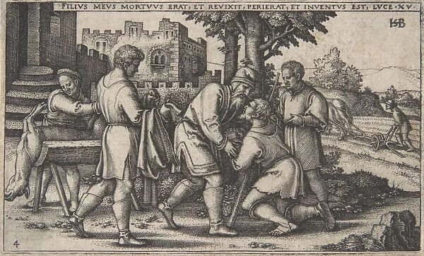 Return of the Prodigal Son, from The History of the Prodigal Son, ca. 1540