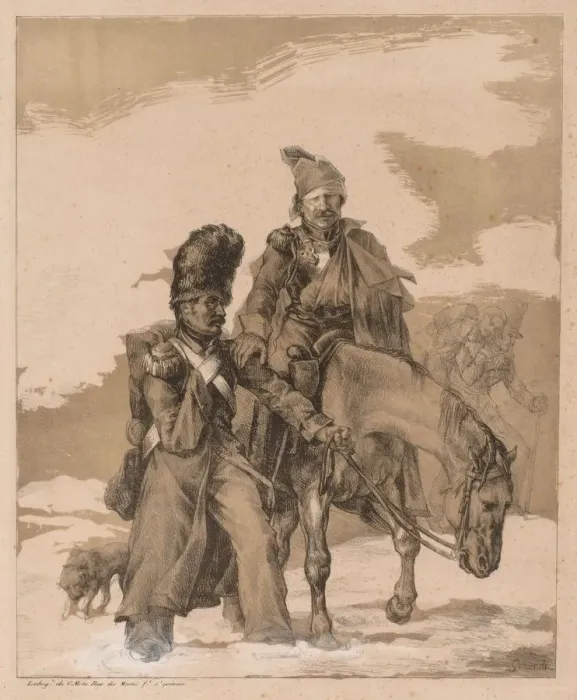 Framed Print : Return from Russia, c. 1818. Creator: Theodore Gericault (French, 1791-1824)
