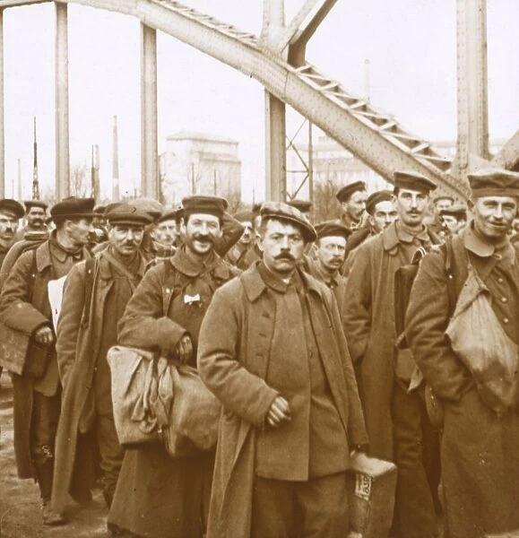 Return of soldiers from Alsace-Lorraine, c1914-c1918