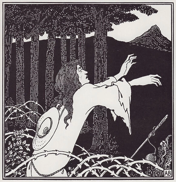 The Return of Tannhauser to the Venusberg, 1895. Creator: Aubrey Beardsley