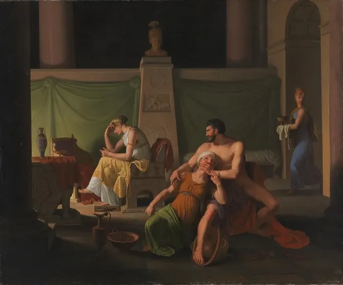 Framed Print : The Return of Ulysses. Scene from Homer´s Ulysses, 1812. Creator: CW Eckersberg Framed Print : The Return of Ulysses. Scene from Homer´s Ulysses, 1812. Creator: CW Eckersberg