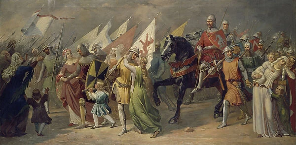 Return of Zurich Soldiers from the Battle of Dattwil, 1351, 1851