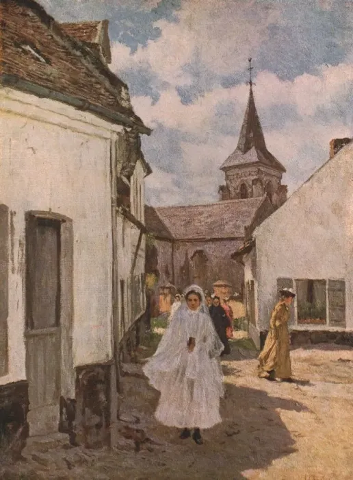 Framed Print : Returning from the First Communion, late 19th-early 20th century, (c1930). Creator Framed Print : Returning from the First Communion, late 19th-early 20th century, (c1930). Creator