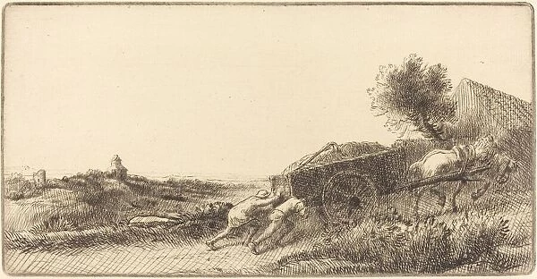 Returning with the Hay (Rentrant le foin). Creator: Alphonse Legros