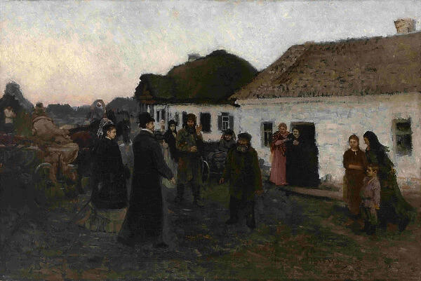 Returning Home, 1876-1877. Artist: Repin, Ilya Yefimovich (1844-1930)