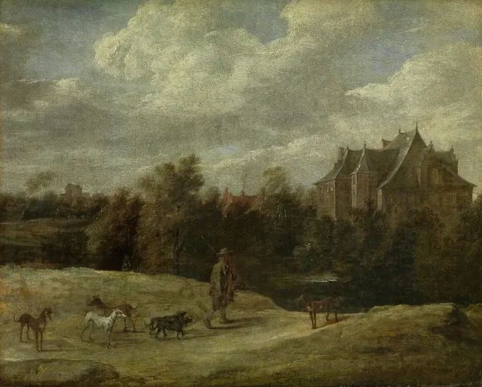 Framed Print : Returning from the Hunt, 1670. Creator: David Teniers II Framed Print : Returning from the Hunt, 1670. Creator: David Teniers II