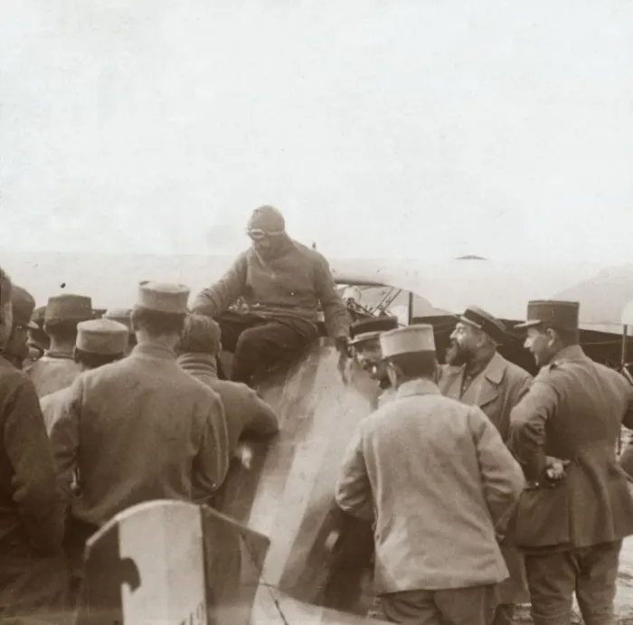 Framed Print : Returning from a mission, c1914-c1918 Framed Print : Returning from a mission, c1914-c1918