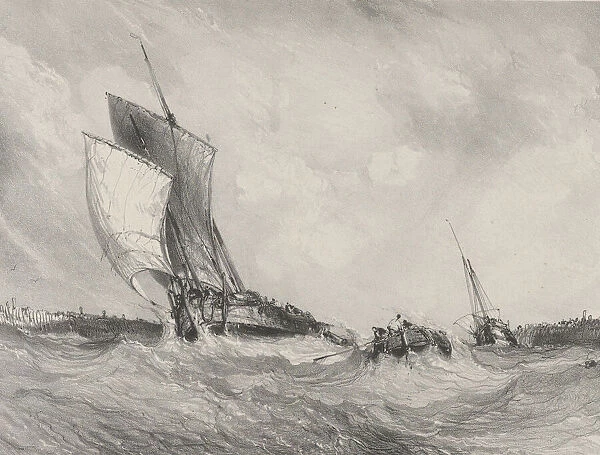 Returning to the Port, 1833. Creator: Eugene Isabey