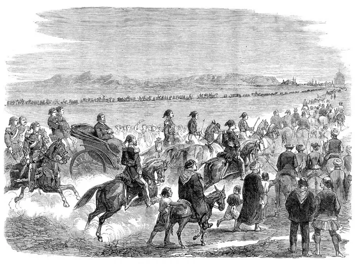 Framed Print : Returning from the races at Cairo, 1864. Creator: Unknown Framed Print : Returning from the races at Cairo, 1864. Creator: Unknown
