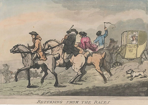 Returning from the Races, December 1, 1791. December 1, 1791. Creator: Thomas Rowlandson
