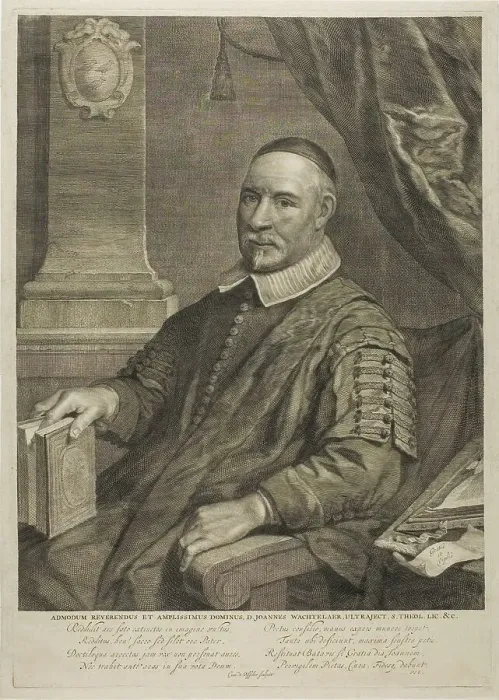 Framed Print : Rev. D. Johannes Wachterlaer of Utrecht, n.d. Creator: Cornelis de Visscher Framed Print : Rev. D. Johannes Wachterlaer of Utrecht, n.d. Creator: Cornelis de Visscher
