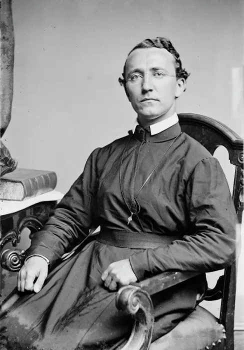 Framed Print : Rev. Father Charles Fulmar, between 1855 and 1865. Creator: Unknown Framed Print : Rev. Father Charles Fulmar, between 1855 and 1865. Creator: Unknown