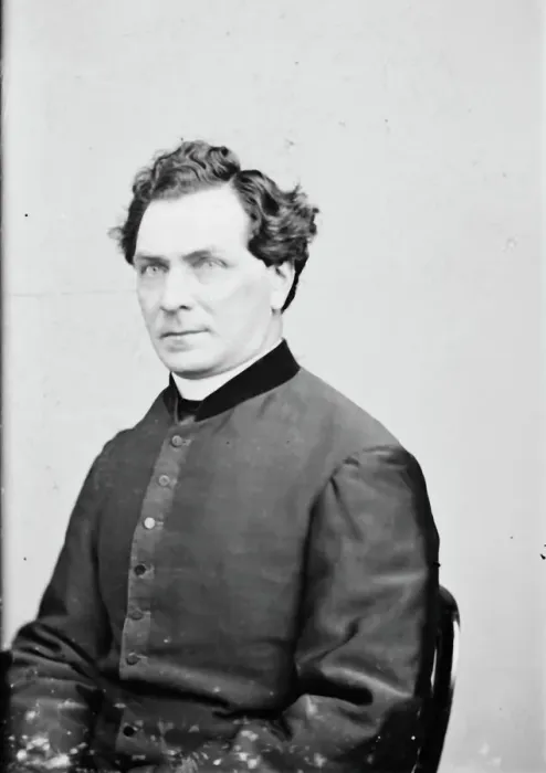 Framed Print : Rev. Father William N. McNulty, between 1855 and 1865. Creator: Unknown Framed Print : Rev. Father William N. McNulty, between 1855 and 1865. Creator: Unknown