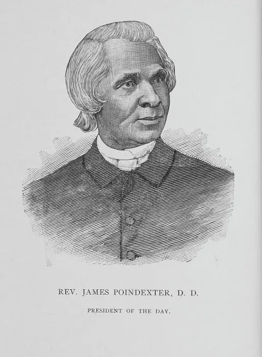 Framed Print : Rev. James Poindexter, D. D. President of the day, 1888. Creator: Unknown Framed Print : Rev. James Poindexter, D. D. President of the day, 1888. Creator: Unknown