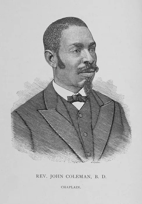 Framed Print : Rev. John Coleman, B. D. Chaplain, 1888. Creator: Unknown Framed Print : Rev. John Coleman, B. D. Chaplain, 1888. Creator: Unknown