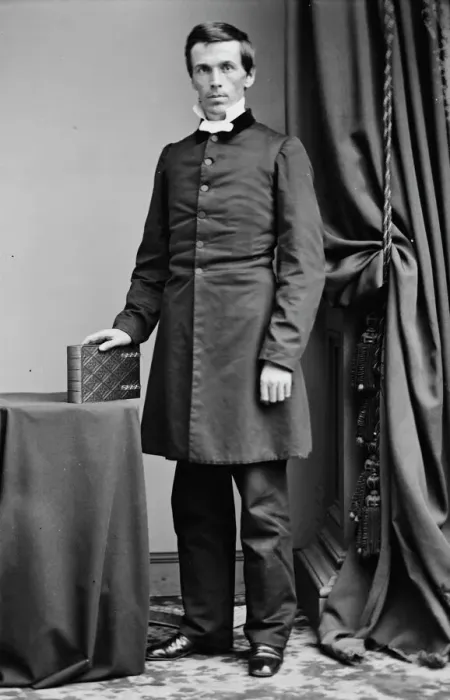 Framed Print : Rev. M. E. Birdsall, between 1855 and 1865. Creator: Unknown Framed Print : Rev. M. E. Birdsall, between 1855 and 1865. Creator: Unknown