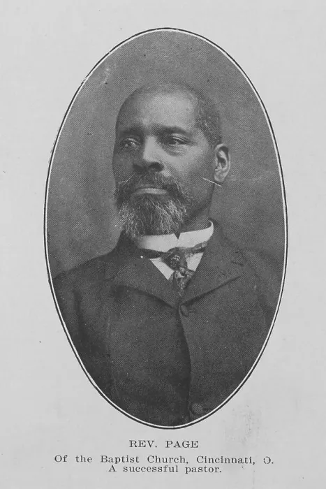 Framed Print : Rev. Page; Of the Baptist Church, Cincinnati, O.; A successful pastor, 1907. Creator: Unknown