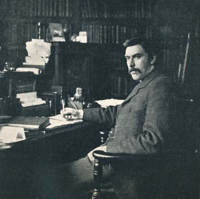 Framed Print : Rev. Sylvester Horne, B. A. In His Study, 1901 Framed Print : Rev. Sylvester Horne, B. A. In His Study, 1901