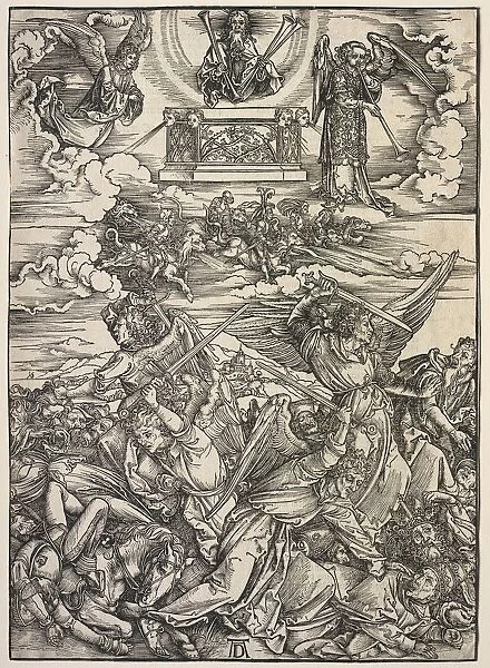 Revelation of St. John: The Four Destroying Angels, 1511. Creator: Albrecht Dürer (German