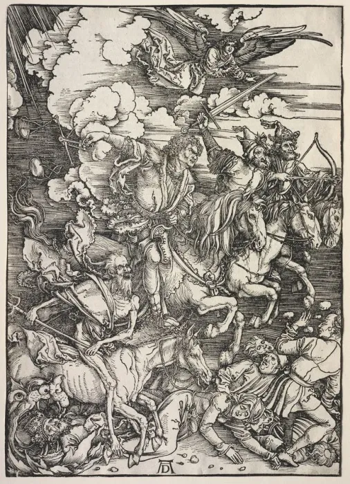 Framed Print : Revelation of St. John: The Four Horsemen, 1511. Creator: Albrecht Dürer (German, 1471-1528) Framed Print : Revelation of St. John: The Four Horsemen, 1511. Creator: Albrecht Dürer (German, 1471-1528)