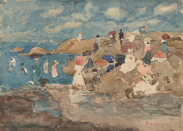 Revere Beach, c. 1896. Creator: Maurice Brazil Prendergast