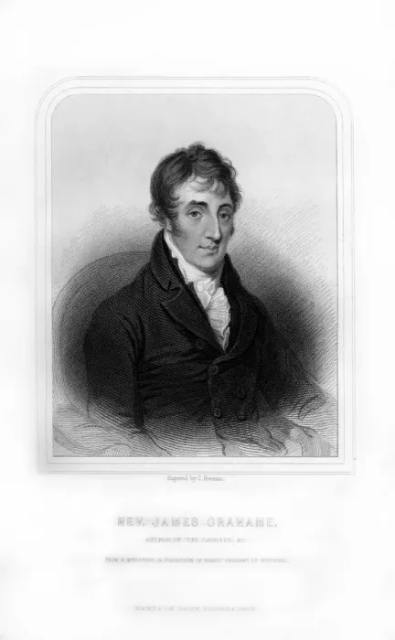 Framed Print : Reverend James Grahame, Scottish poet, (1870). Artist:s Freeman Framed Print : Reverend James Grahame, Scottish poet, (1870). Artist:s Freeman