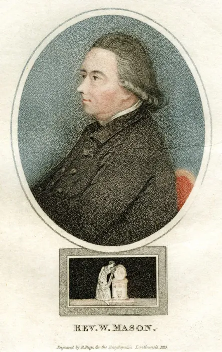 Framed Print : Reverend W Mason, 1815. Artist: R Page Framed Print : Reverend W Mason, 1815. Artist: R Page