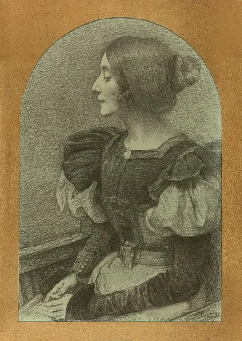Framed Print : Reverie (Portrait of Helene Linder), 1895. Creator: Armand Point Framed Print : Reverie (Portrait of Helene Linder), 1895. Creator: Armand Point
