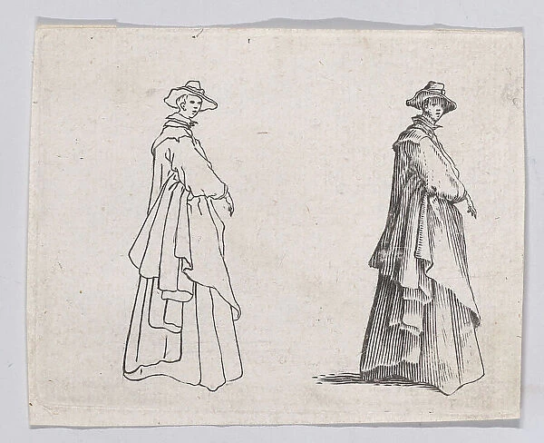 Reverse Copy of La Dame au Vêtement Ample (The Woman with the Ample Clothing), 17th century. Creator: Anon
