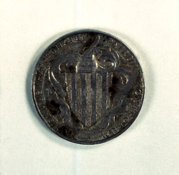 Reverse of a one-peseta coin in silver used as a medal of the Catalanist Union, work