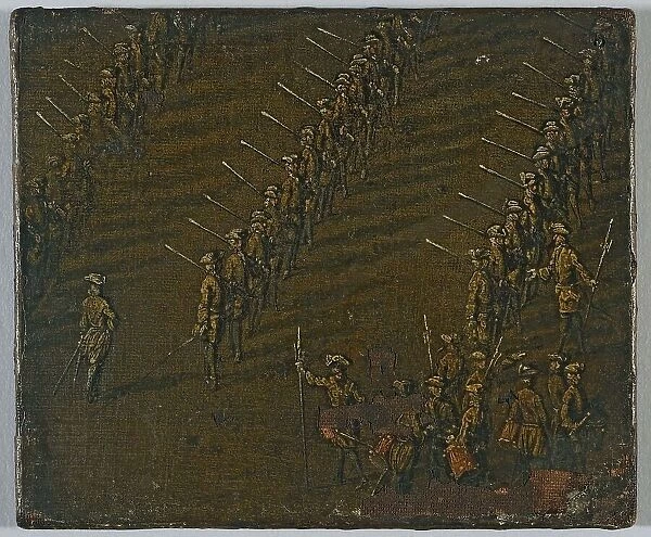 Review of the King's Regiment, circa 1690, between 1685 and 1695. Creator: Unknown