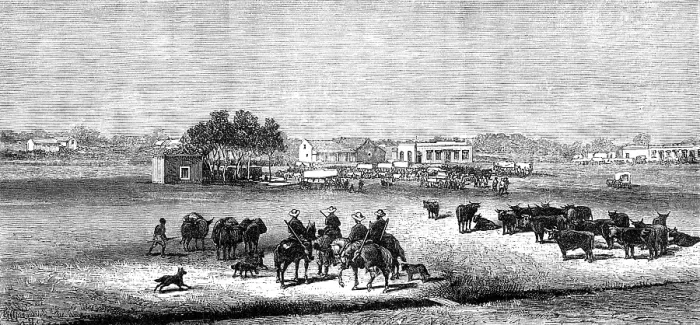Framed Print : The Revolt in the Transvaal: the Market-Square, Potchefstroom, 1881. Creator: Unknown Framed Print : The Revolt in the Transvaal: the Market-Square, Potchefstroom, 1881. Creator: Unknown