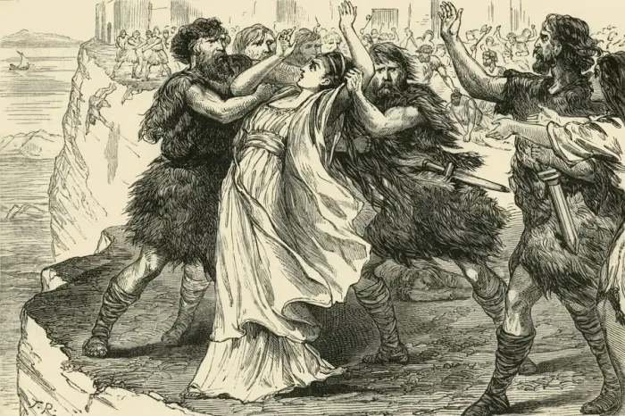 Framed Print : The Revolted Slaves at Enna, 1890. Creator: Unknown
