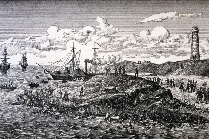 Framed Print : Revolution of 1868, shipment in Orotava (Canary Islands), in the Vapor Buenaventura Framed Print : Revolution of 1868, shipment in Orotava (Canary Islands), in the Vapor Buenaventura
