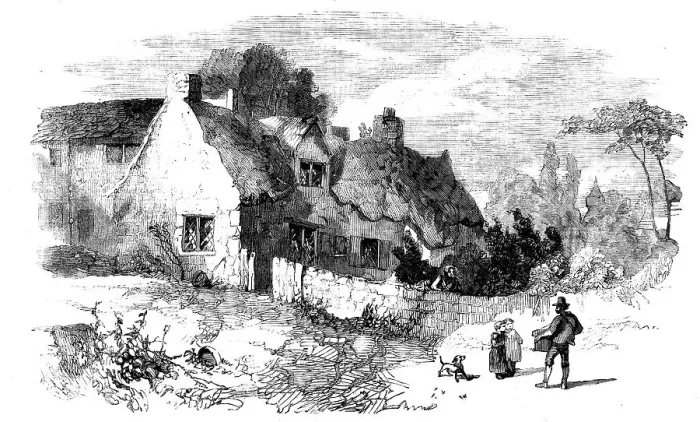 Framed Print : Revolution House, Whittington, Derbyshire, 1858. Creator: Unknown Framed Print : Revolution House, Whittington, Derbyshire, 1858. Creator: Unknown