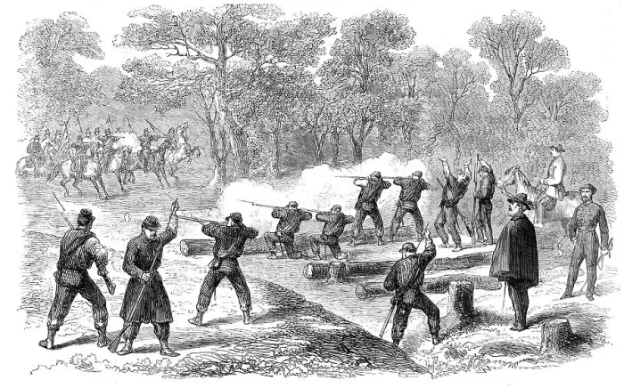 Framed Print : The Revolution in Naples - charge of Neapolitan cavalry on the national troops before Capua... 1860 Creator: Unknown Framed Print : The Revolution in Naples - charge of Neapolitan cavalry on the national troops before Capua... 1860 Creator: Unknown