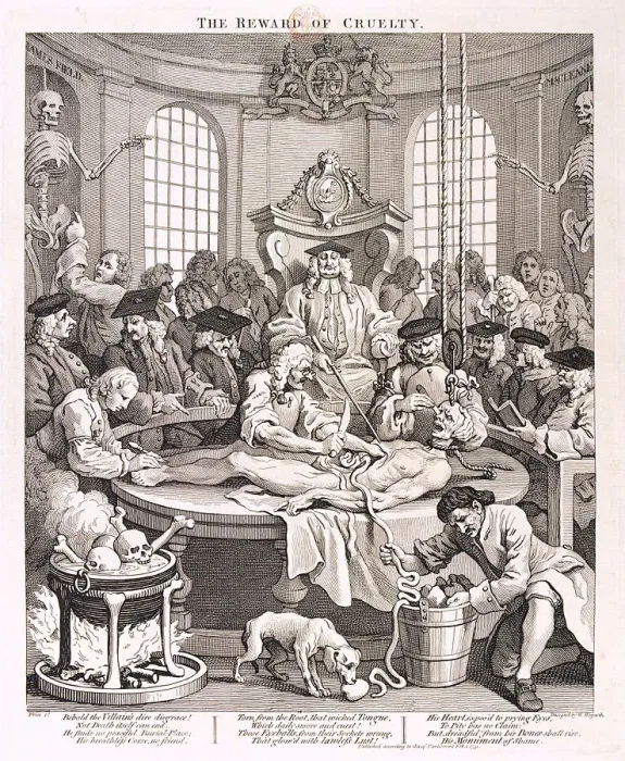 Framed Print : The Reward of Cruelty, plate IV from The Four Stages of Cruelty, 1751 Framed Print : The Reward of Cruelty, plate IV from The Four Stages of Cruelty, 1751