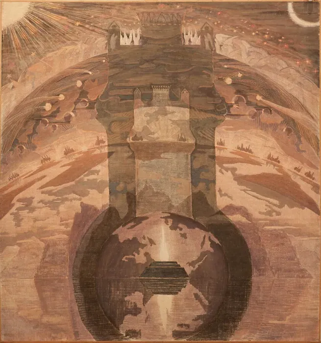 Framed Print : Rex, 1909. Creator: Ciurlionis, Mikalojus Konstantinas (1875-1911) Framed Print : Rex, 1909. Creator: Ciurlionis, Mikalojus Konstantinas (1875-1911)