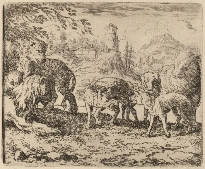 Framed Print : Reynard Condemned, probably c. 1645 / 1656. Creator: Allart van Everdingen Framed Print : Reynard Condemned, probably c. 1645 / 1656. Creator: Allart van Everdingen