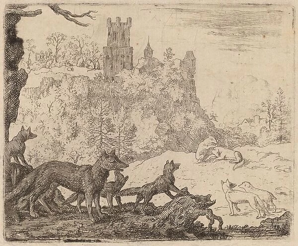Reynard Departs with the Badger, probably c. 1645  /  1656. Creator: Allart van Everdingen