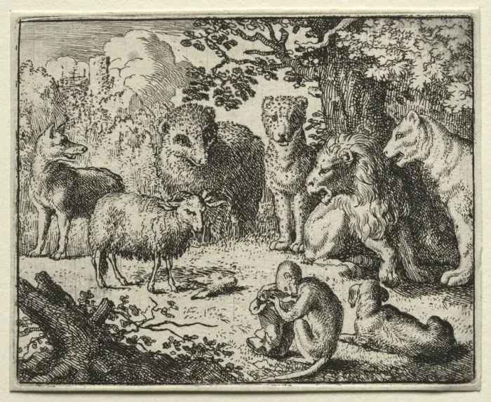 Framed Print : Reynard the Fox: The Arrival of the Packet. Creator: Allart van Everdingen (Dutch, 1621-1675) Framed Print : Reynard the Fox: The Arrival of the Packet. Creator: Allart van Everdingen (Dutch, 1621-1675)