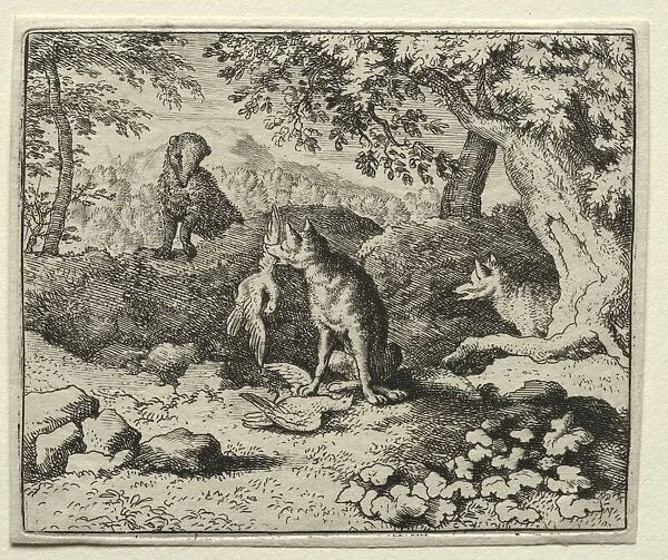 Reynard the Fox: Badger Comes to Warn Reynard. Creator: Allart van Everdingen (Dutch, 1621-1675)