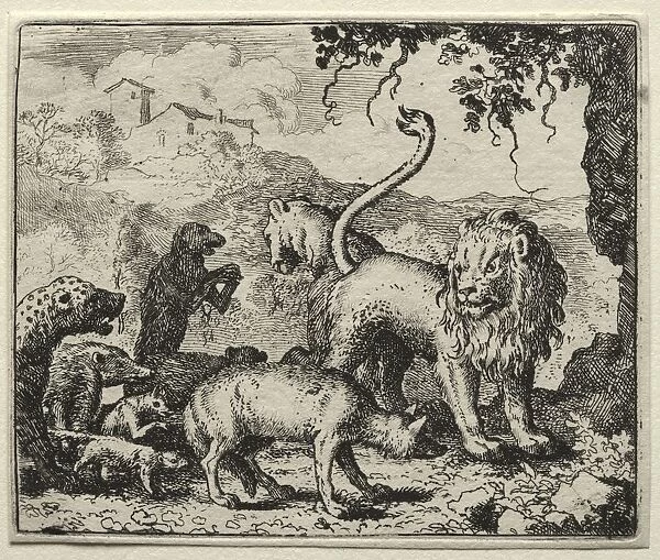 Reynard the Fox: First Complaint of the Wolf. Creator: Allart van Everdingen (Dutch, 1621-1675)